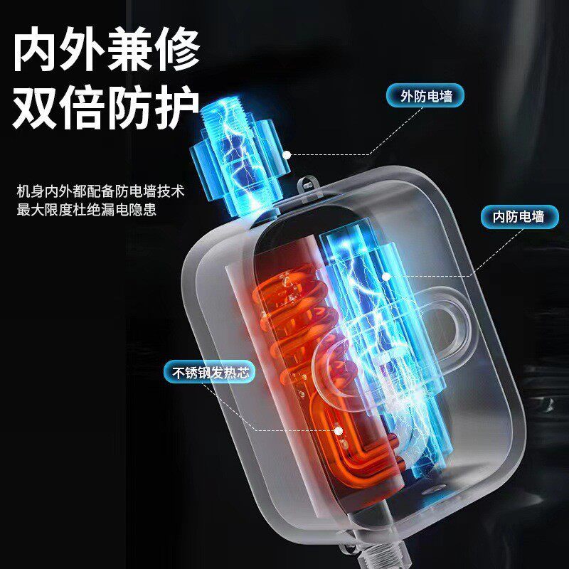 Foreign Trade Cross-Border Small Kitchen Appliance, Kitchen and Bathroom Shower Fast Heating Small Inverter Constant Temperature Instant Electric Water Heater