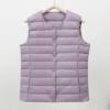 Autumn and Winter New Lightweight down Jacket Women's Collarless down Liner Vest V Neck Warm Jacket Large Size Waistcoat Vest