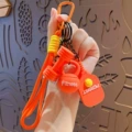 Fitness Pickleball Paddle Set Keychain - Orange