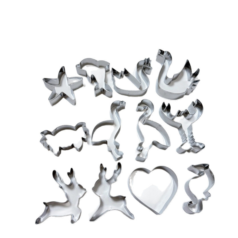 Factory direct cookie mold stainless steel 3D three-dimensional creative animal cookie mold cake mold kitchen baking tools