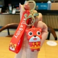 Cute tiger with big eyes-red