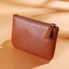 [Unisex] Coin Purse Women's 2021 New Litchi Zipper Coin Bag Solid Color PU Soft Leather Card Bag