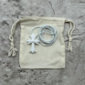 White cross necklace