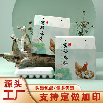 Factory Direct Sales 30 Selenium-Enriched Egg Packaging Boxes, Transparent Shock-Proof Egg Trays, Egg Gift Boxes, Suitcases Wholesale