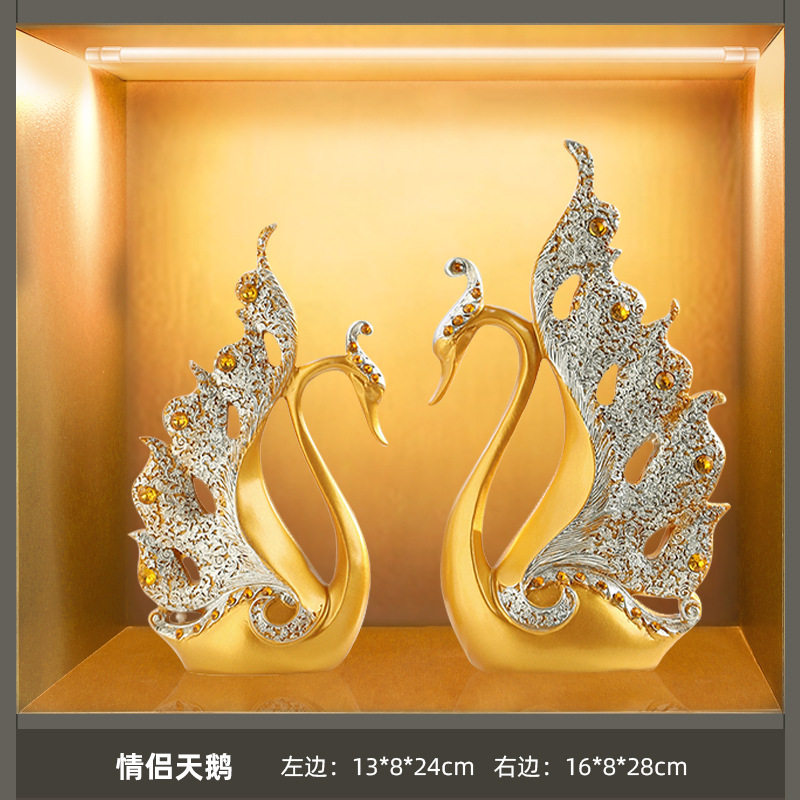 新中式高档酒柜装饰品餐边柜摆件客厅创意家居饰品室内软装装饰