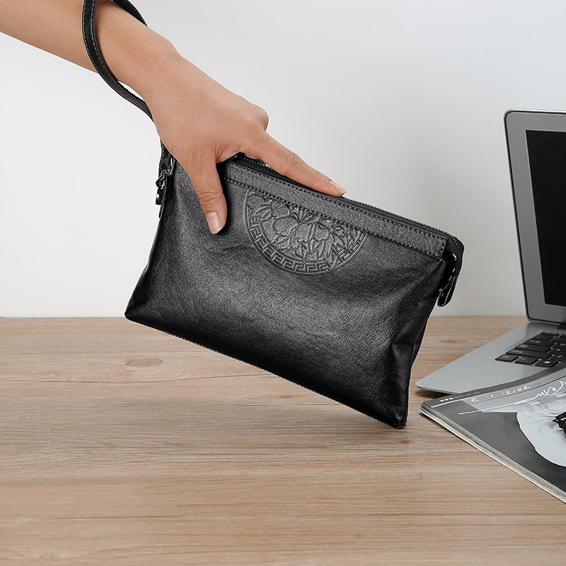 Katie Kangaroo Men's Handbag Envelope Bag Casual Large Capacity Hand Bag Clutch Bag Tide 1907-1 Cross-border Supply