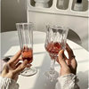 Atmospheric Wine Glass, High-End Exquisite Cup, Retro Embossed Diamond Cup, Glass Goblet, Juice Cup