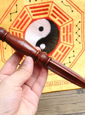 雷击木枣木金刚杵手工木雕刻摆件手把件实木文玩工艺品降魔杵