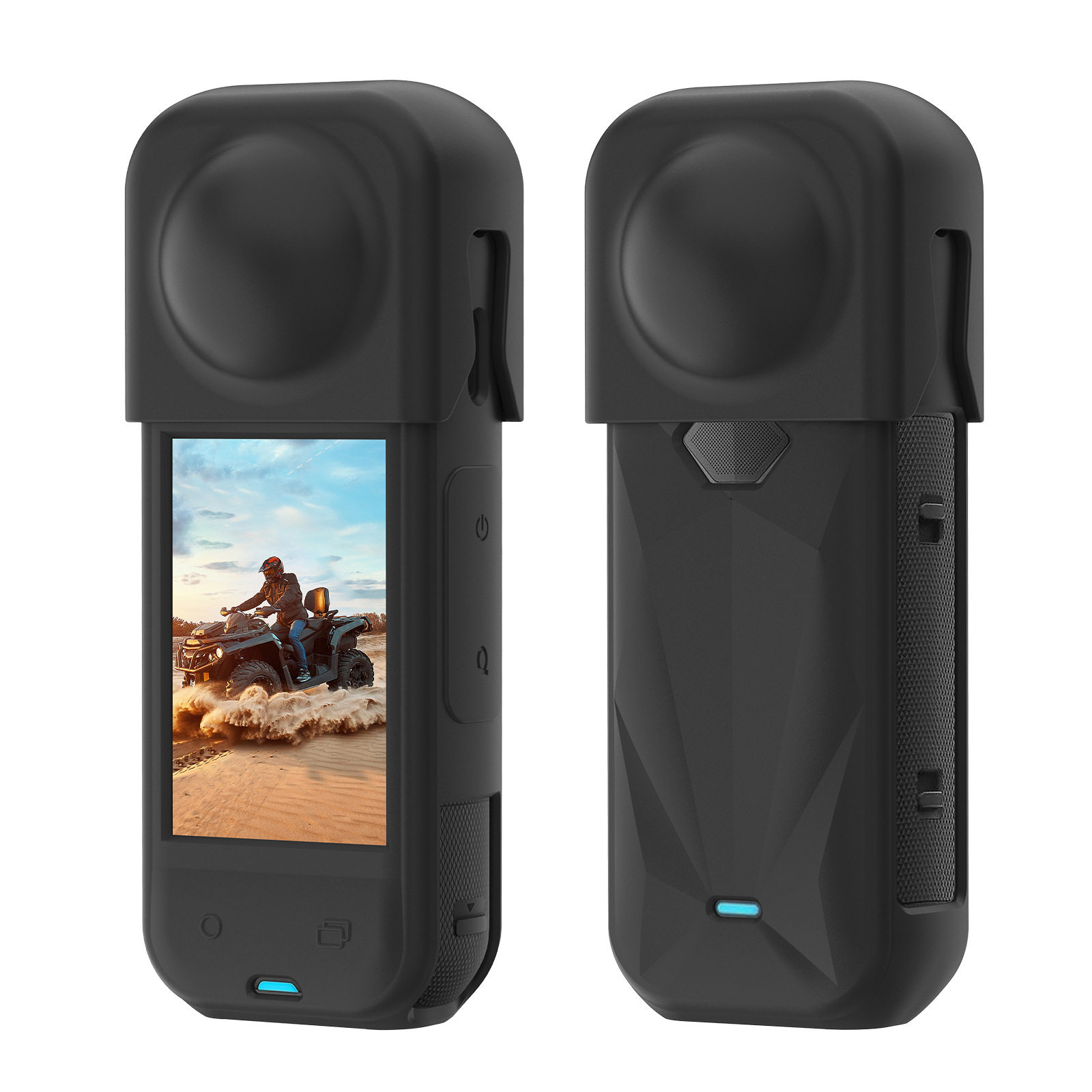 For Shadow Stone Insta360 X5 Body Protective Cover Lens Protective Cover 360 Camera Accessories Silicone Protective Cover