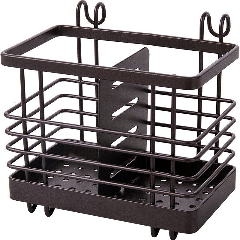 Wrought Iron Drying Chopsticks Cage Household Kitchen Chopsticks Storage Rack Countertop Desktop Chopsticks Cage Spoon Storage Box Chopsticks Holder