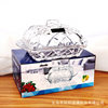 Nordic ins Embossed Glass Butter Plate Rectangular Butter Box Dustproof Cheese Dessert Tray with Lid Cake Plate