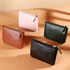 [Unisex] Coin Purse Women's 2021 New Litchi Zipper Coin Bag Solid Color PU Soft Leather Card Bag