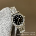 Silver Strap Black Dial