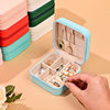 Cross-border Simple Mini Portable Jewelry Box Storage Box Earrings Ring Velvet Packaging Box Jewelry Jewelry Box