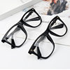 Xue Zhiqian same glasses frame men's Korean-style fashionable retro artistic glasses Internet celebrity square large frame slimming glasses women