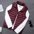 wine red Men's Vest