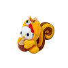 Limited replica cute costume HelloKitty small pendant holding chestnut squirrel mini keychain