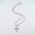 silver 01 24inch stainless steel twist chain