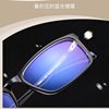 New anti-blue glasses TR90 glasses frame fashion box optical frame men's business flat lens LH07