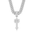 silver (sword)-with 5525 50cm Cuban chain