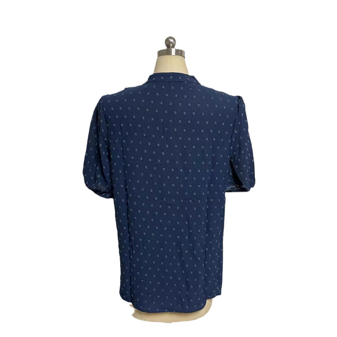 Womens Short Sleeve Button Up Shirt V Neck Trendy Design Summer Style Available for Wholesale