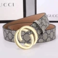 3.8cm blue cloth gold buckle