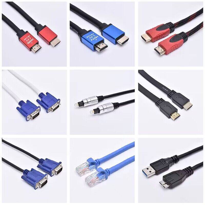 HDMI Cable Hd Cable Black Light Leather Cable Od7.0 No Network Ring High Definition Audio and Video Cable