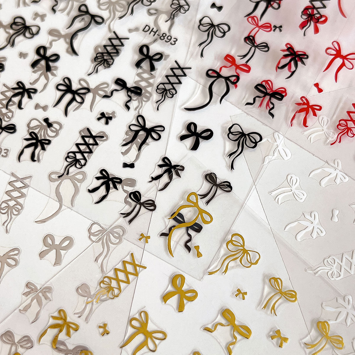 New Ribbon Bow Nail Art Stickers Super Fairy Pure Desire Ballet Shoes Streamers Adhesive Nail Stickers Decoration Wholesale