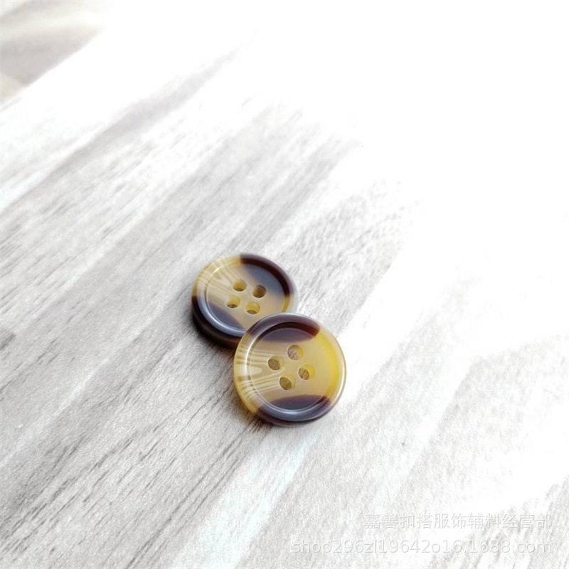 Colorful Resin Pattern Buttons Blazer Sweater Cashmere Outwear Windbreaker Women's Shirt Baby Clothes Small Buttons