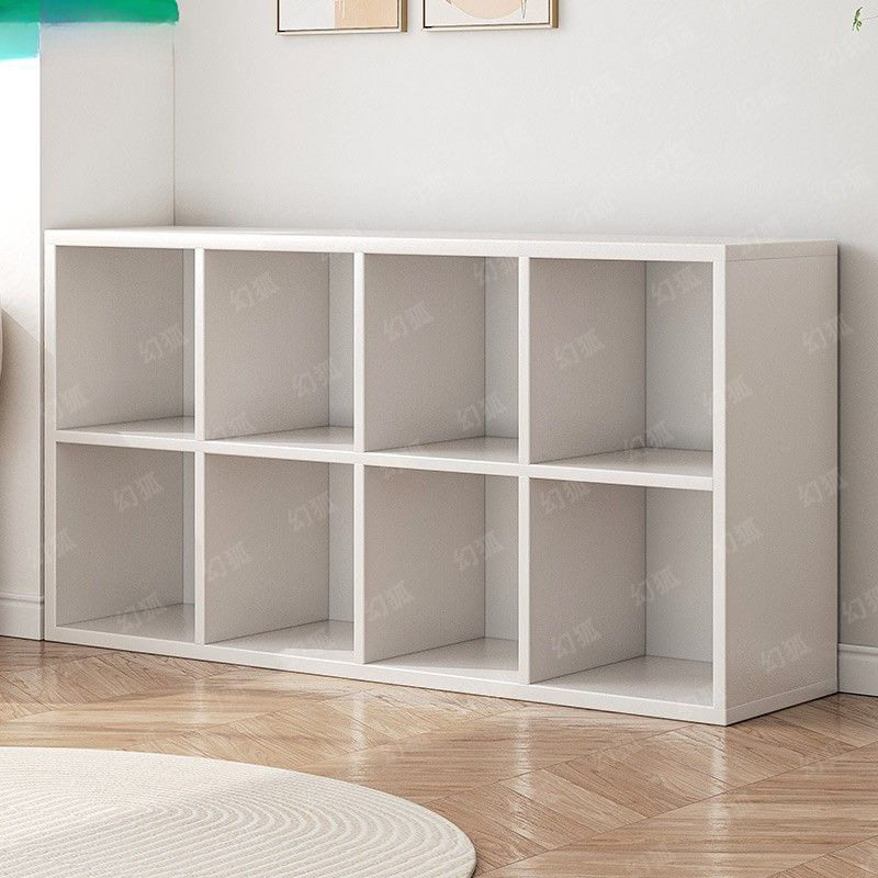 Low Bookcase Floor-Standing Bookshelf Home Living Room Storage Rack Small Storage Cabinet Storage Cabinet Multi-Layer Student Grid Cabinet