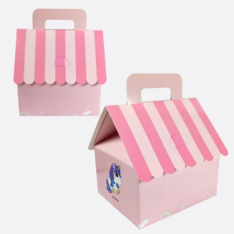 Pet Party Cardboard Box, Dog Party House DIY Creative Wedding Gift Box, Party Favor Candy Box, Portable Ins-Style