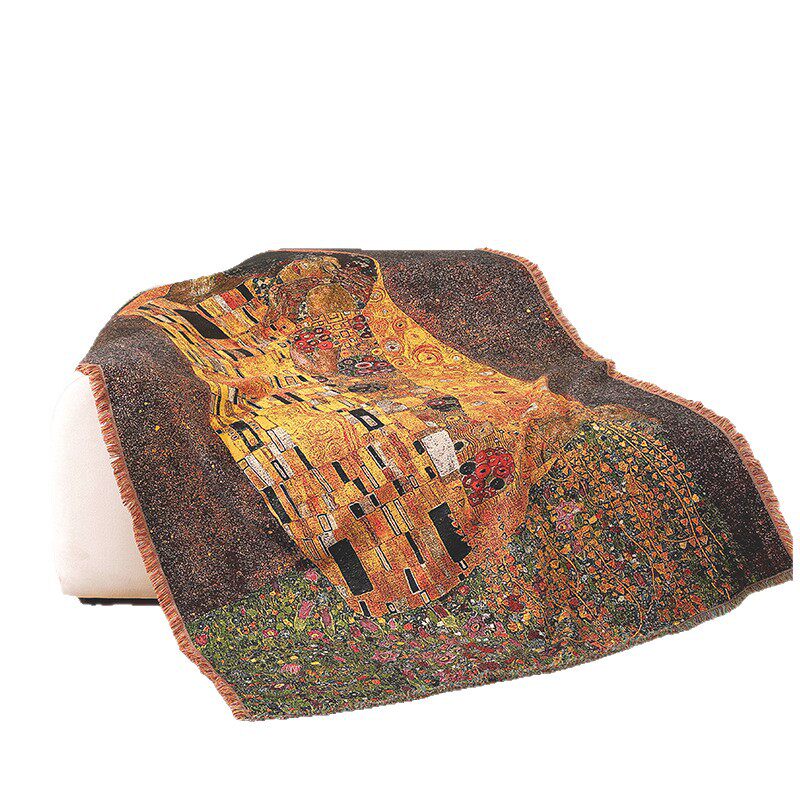 New Technology Thickeneded Soft Decorative Jacquard Tapestry Art Sofa Towel Thread Blanket Full Cover Sofa Blanket Factory Customization