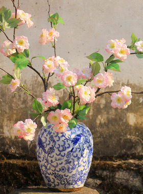 青花瓷客厅摆件中式工艺品