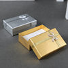 Gold and Silver Pearlescent Jewelry Storage Box 5X8 Ring Earrings Necklace Box Manufacturer Wholesale Packaging Carton in Stock