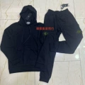Suit hooded sweatshirt black