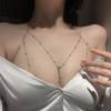 Breast chain body chain bikini bikini clavicle chain sexy hanging chain decorative necklace women's accessories European and American fashion chain