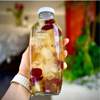 New 350ml 500ml black sugar ginger tea bottle glass empty bottle Yang Zhi manna yogurt sugar water stew shop special bottle