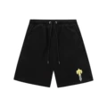 734 black and yellow shorts