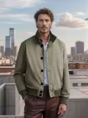 2024 Spring and Autumn Foreign Trade Jacket Solid Color Single Breasted Ribbed Solid Color Jacket Baseball Uniform