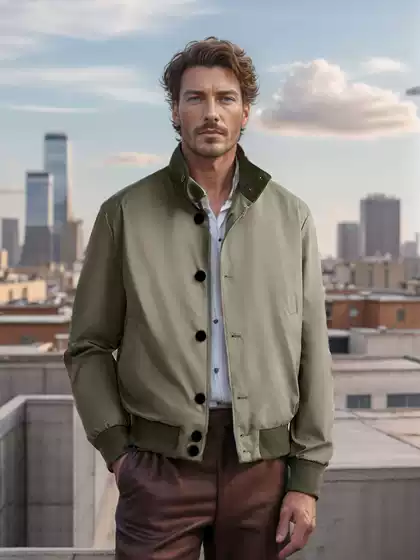 2024 Spring and Autumn Foreign Trade Jacket Solid Color Single Breasted Ribbed Solid Color Jacket Baseball Uniform