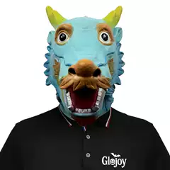 Cute Dragon Head Funny Animal Mask Masquerade Cross-border Live Streaming Costume Party Prop for Halloween Festivals