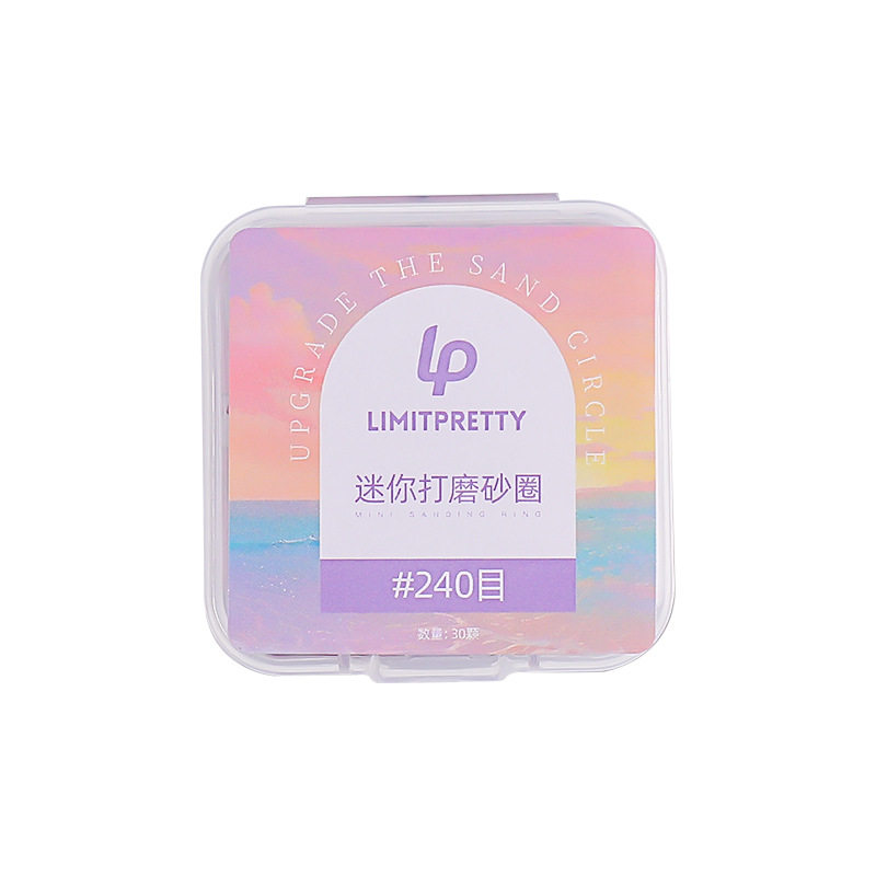 Upgraded Pink Mini Sanding Ring Special Nail Removal Tool for Quick Polishing and Engraving Sandpaper Nail Wear-Resistant Tool