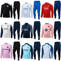 Inter Milan Football Training Suit Arsenal Barcelona Real Madrid Paris Miami Boca Corinthians Ac Long-Sleeved Suit