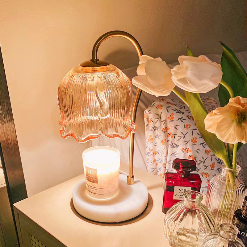 Aromatherapy Wax Lamp Ins Lily of the Valley Candle Lamp Can Be Timed Table Lamp Bedroom Fragrance Lamp Birthday Gift Bedside Table