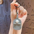 Pickleball Paddle Keychain - Gray