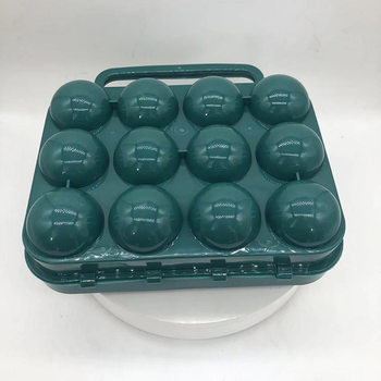 Processing and Customization of Outdoor Camping Plastic Egg Box for Fishing Barbecue Picnic Satchel Egg Storage Box Egg Tray