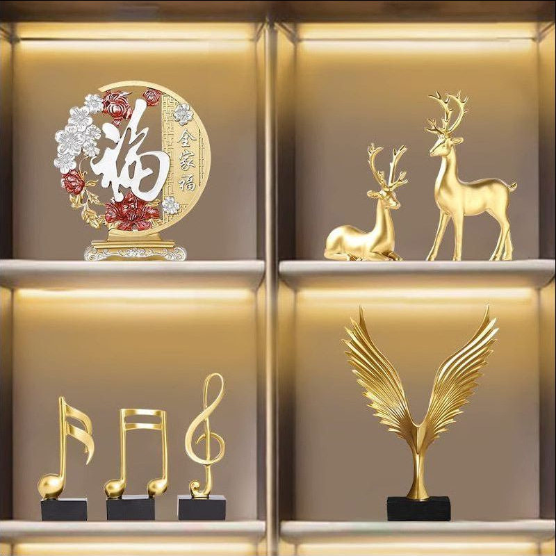 新中式高档酒柜装饰品餐边柜摆件客厅创意家居饰品室内软装装饰