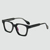 New Fashionable Anti-Blue Light Glasses Frame for Men, Artistic Square Frame, Non-Prescription Glasses, Personalized South American Frame, Factory Ready Stock