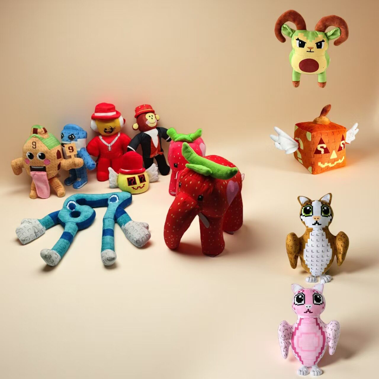 跨境新品Steal a Brainrot plush 机顶盒9号房子毛绒公仔创意玩具