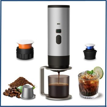 Cross-Border Portable Capsule Coffee Machine Fully Automatic Wireless Heating Small Home Outdoor Portable Coffee Machine Wholesale